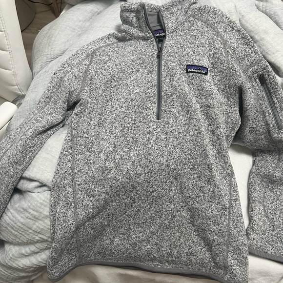 Patagonia Women’s better sweater 1/4 zip fleece - grey size small - Picture 3 of 5